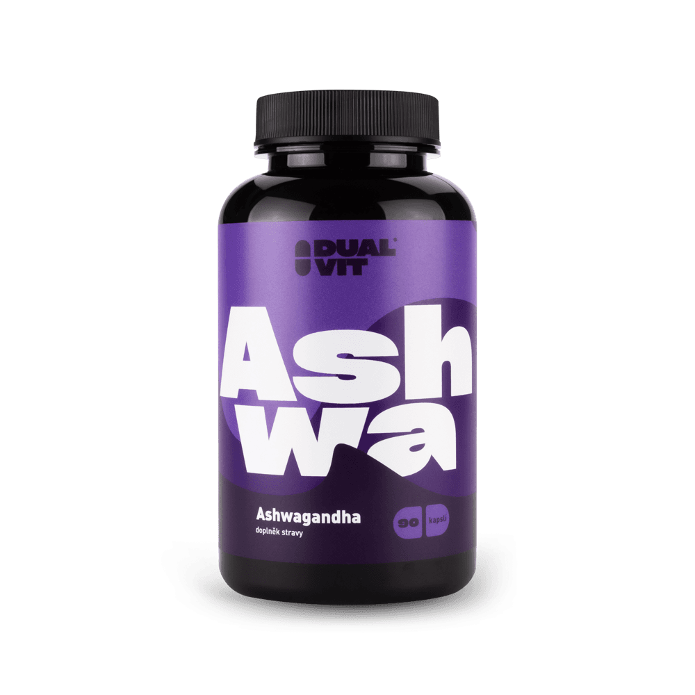 Dualvit Ashwagandha, 500 mg, 90 kapslí - podporující odolnost proti stresu 90 kapslí