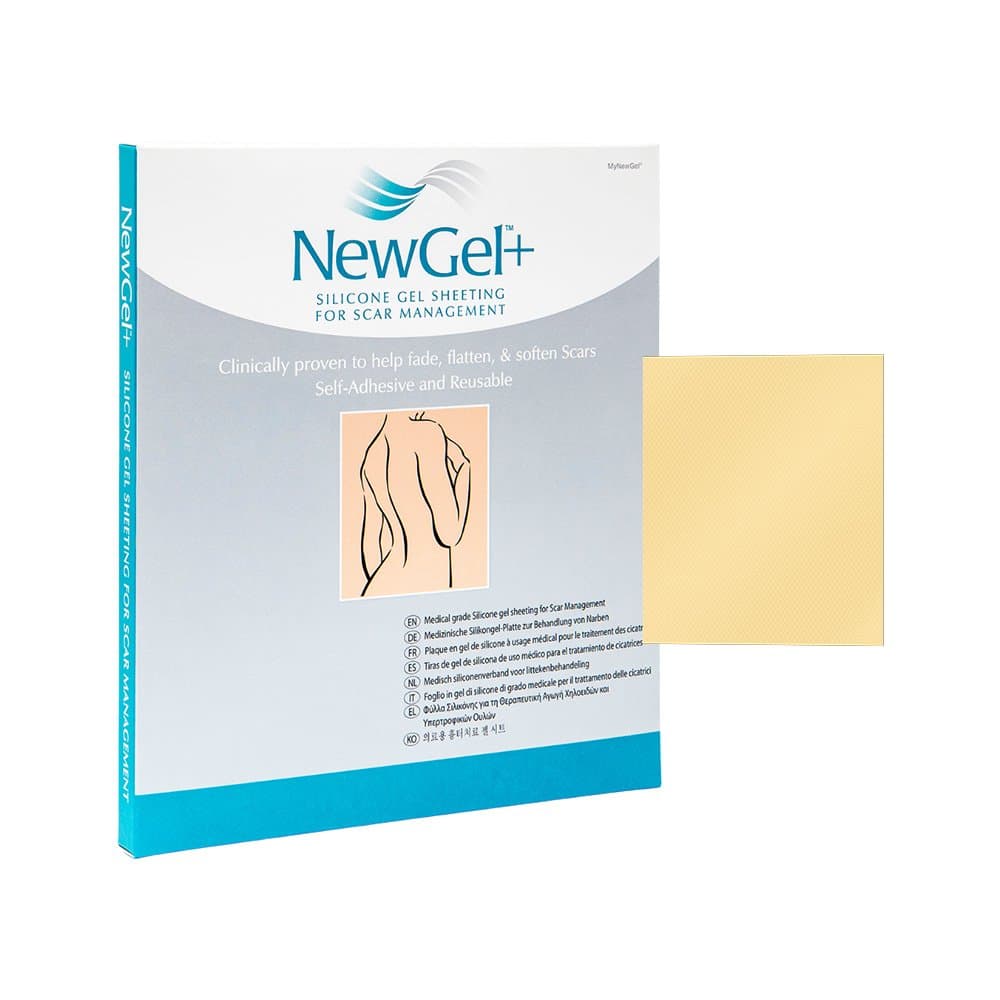 Béžová silikonová náplast 12,7 x 15,2 cm 1ks, NG-101 NewGel+