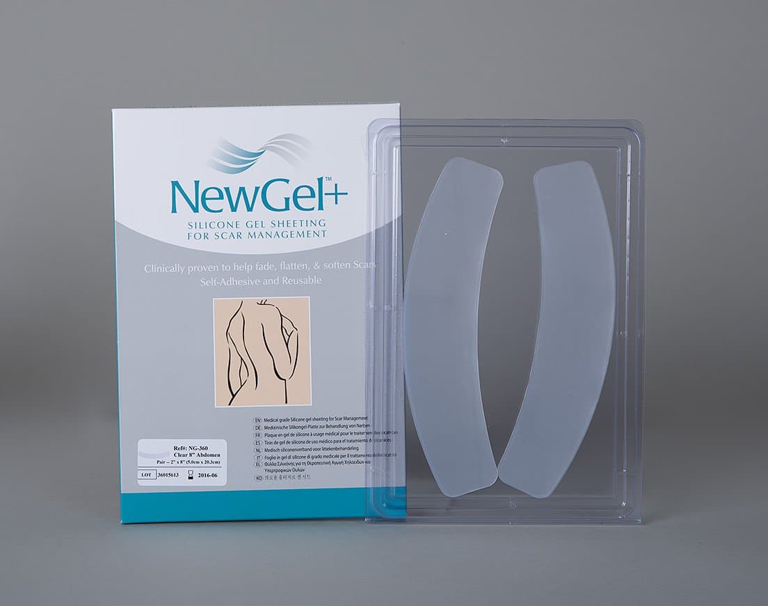 New Gel+ Průhledná náplast na břicho (2 ks)