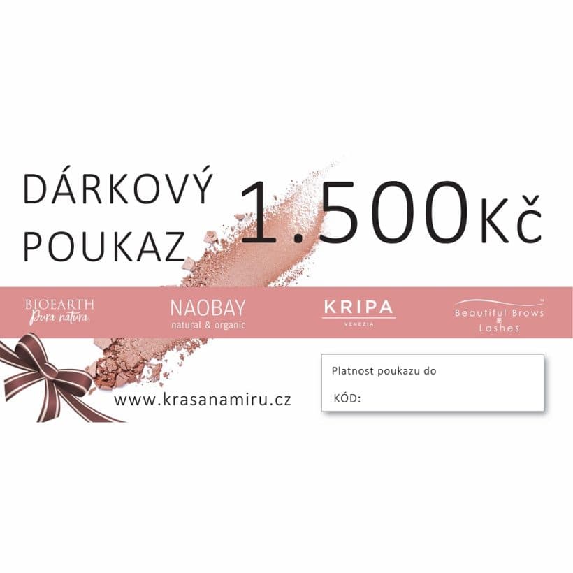 Tištěný poukaz na 1500Kč