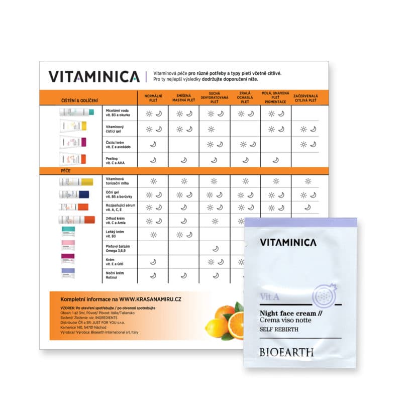 BIOEARTH Vzorek: Noční krém s Retinolem 3ml