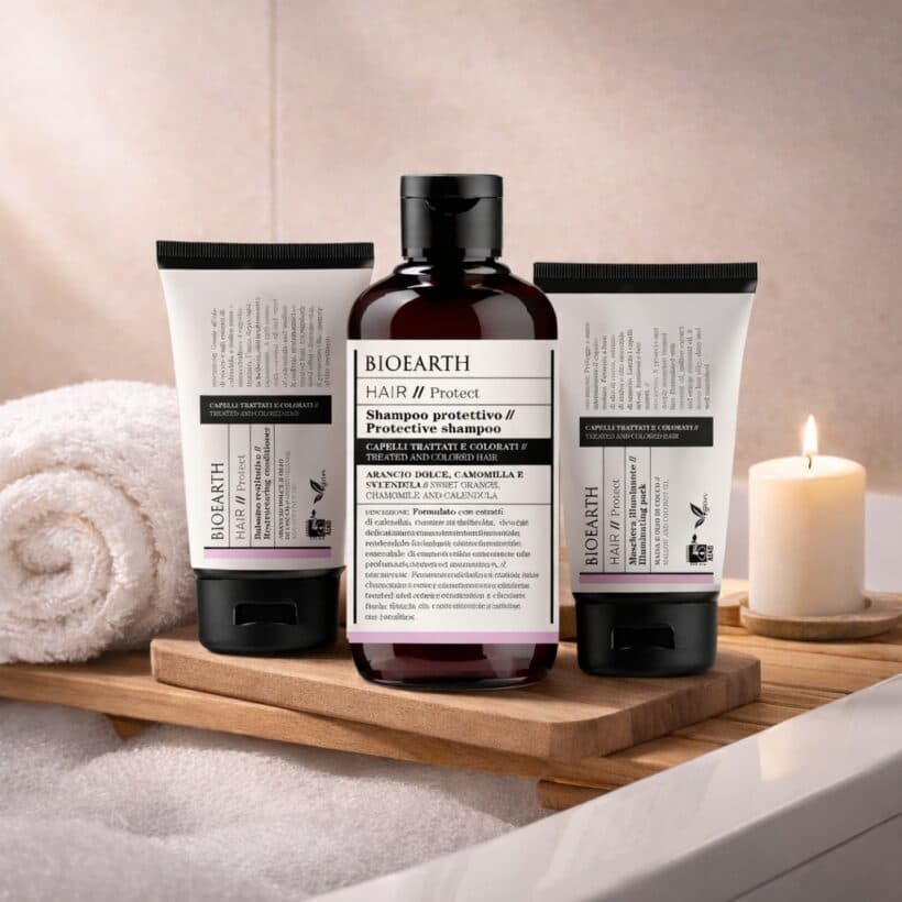 BIOEARTH Péče pro barvené vlasy 250ml 150ml 150ml
