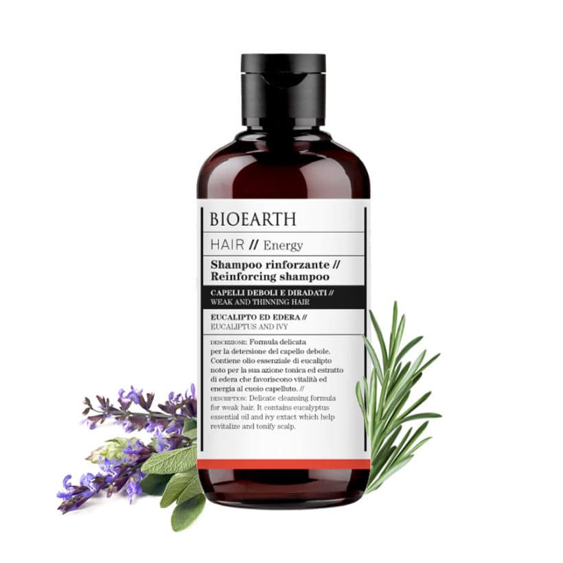 BIOEARTH HAIR ENERGY Posilující šampon pro slabé a lámavé vlasy 250ml