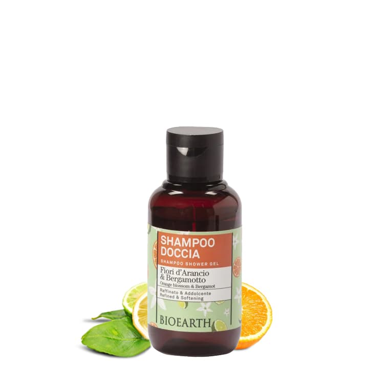 BIOEARTH Sprchový gel & šampon: pomerančový květ a bergamot 100ml