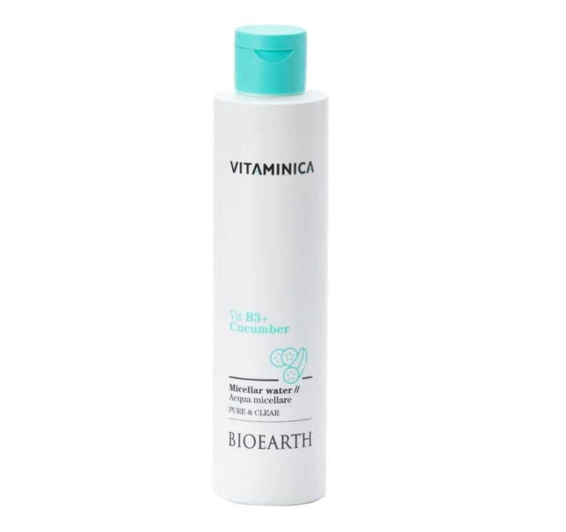 BIOEARTH Micelární voda s vitamínem B3 a okurkou 200ml