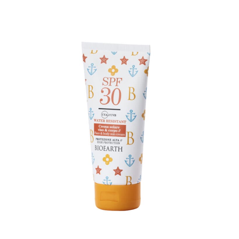 BIOEARTH Tvář a tělo voděodolný opalovací krém SPF 30 100ml