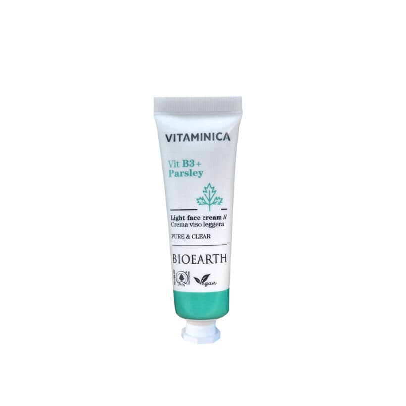 BIOEARTH Lehký krém s vitamínem B3: cestovní balení 30ml