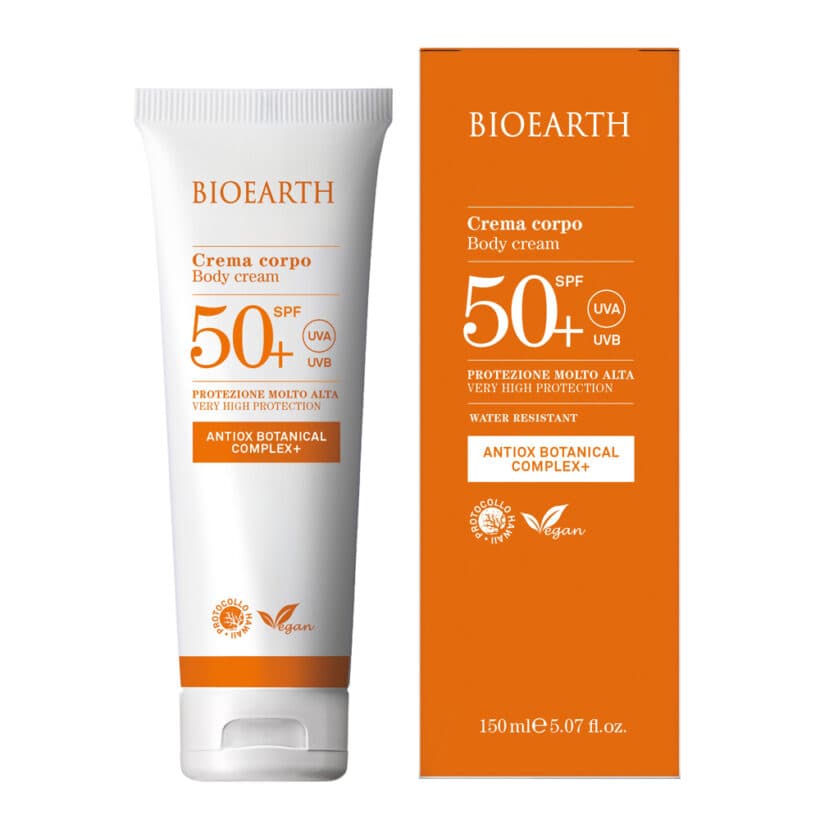 BIOEARTH Voděodolný opalovací krém na tělo SPF50 150ml