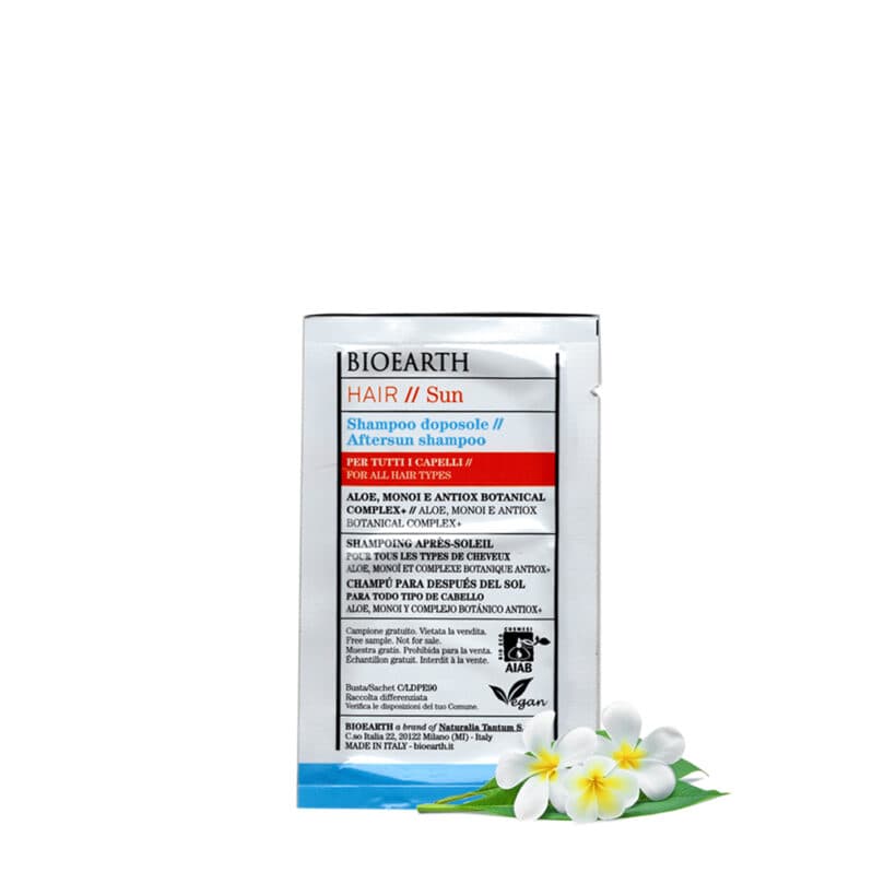 BIOEARTH Vzorek: Šampon na vlasy po slunění 8ml