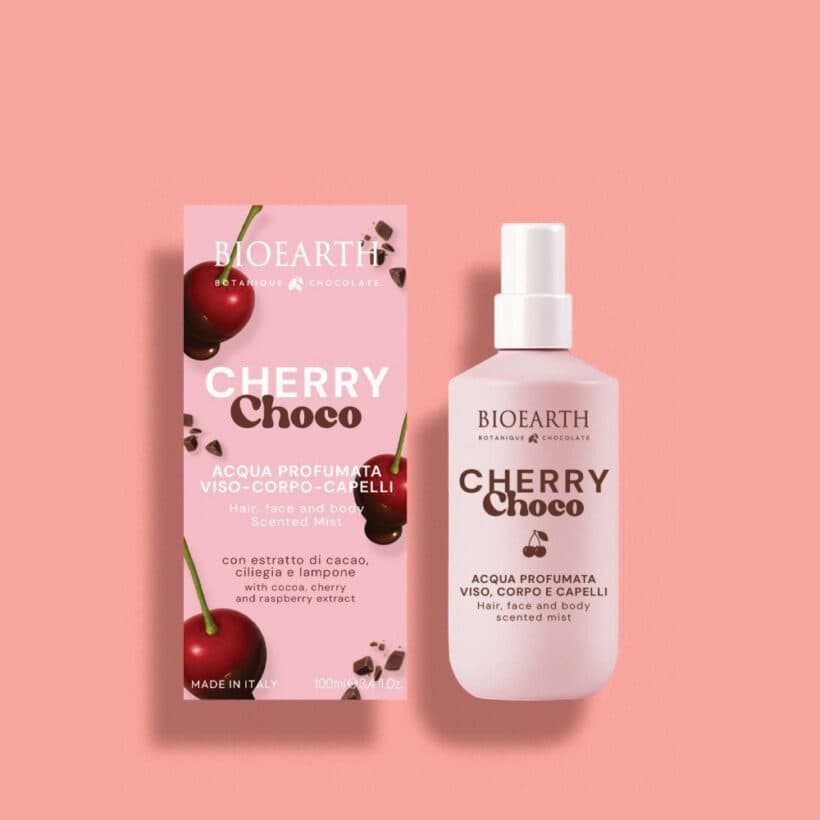 BIOEARTH CHERRY CHOCO Zklidňující mlha tvář, tělo, vlasy 100ml