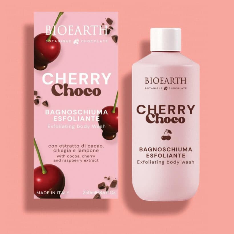 BIEOARTH Cherry Choco sprchový gel a peeling 2v1 250ml