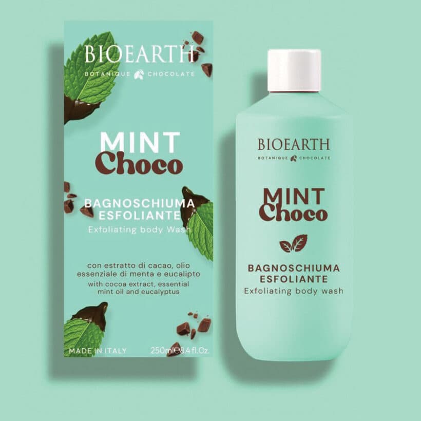 BIEOARTH Mint Choco sprchový gel a peeling 2v1 250ml