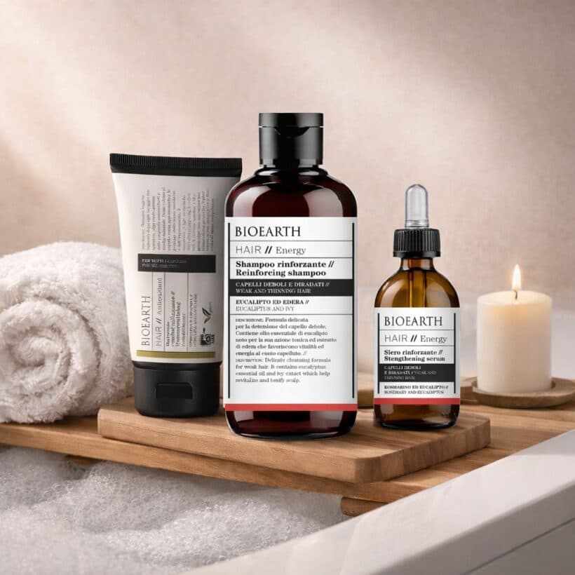 BIOEARTH Péče pro slabé a řídké vlasy 250ml 50ml 150ml