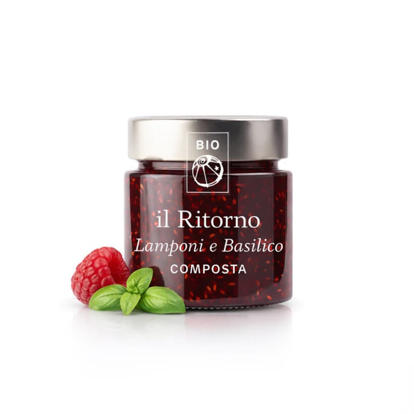 IL RITORNO Horská BIO marmeláda – malina & bazalka 100g
