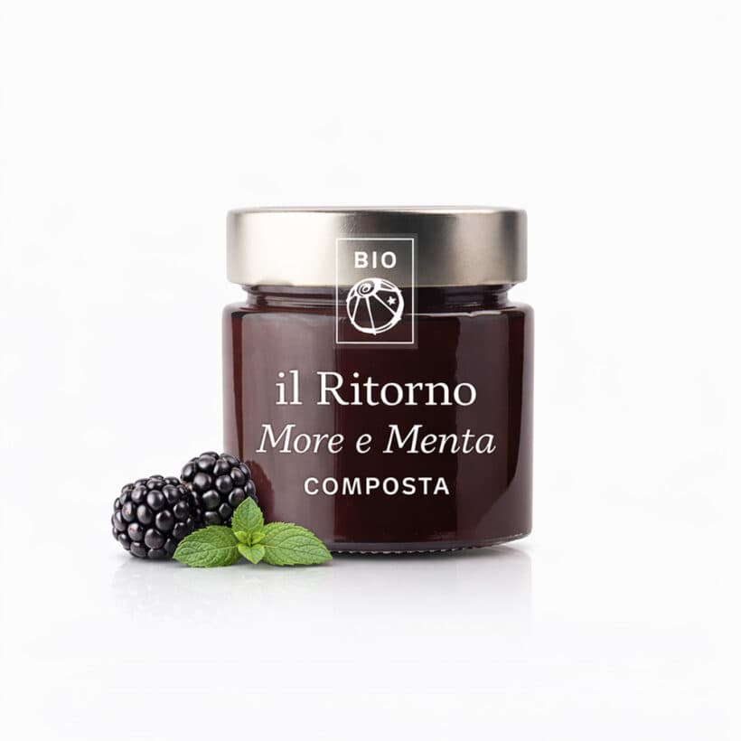 IL RITORNO Horská BIO marmeláda: ostružina a máta 100g